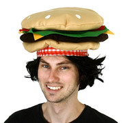 Plush Hamburger Hat