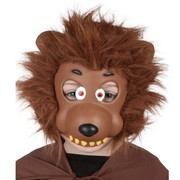 Werewolf EVA Face Mask with Plush Hair