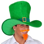 Jumbo Green Hat with Band & Gold Buckle
