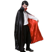 Black Vampire Cape with Red Lining