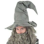 Grey Wired Wizard Hat