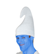 Gnome Smurf Hat White - Adult