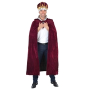 King's Cape (Burgundy with Collar) - Adult One Size