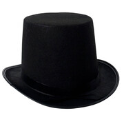 Lincoln Top Hat - Black Feltex (Economy)