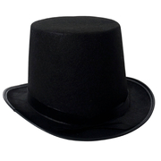 Lincoln Top Hat - Black Feltex (Economy) - Seconds