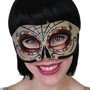 Spider Web Jewelled Eye Mask