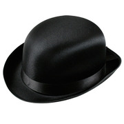 Bowler Hat - Satin Black