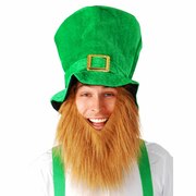 Leprechaun Green Hat with Beard