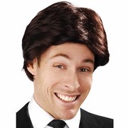 Anchorman Swept Fringe Brown Wig