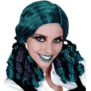 Ashley Ringlets Wig - Aqua & Purple