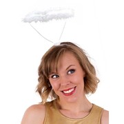 White Marabou Feather Angel Halo