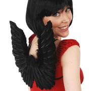 Small Black Feather Dark Angel Wings