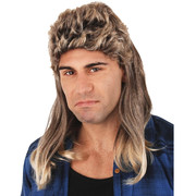 Billy Brown/Blonde Mullet Wig