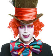 Mad Hatter Wig and Eyebrows Set
