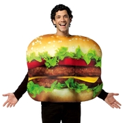 Get Real Cheeseburger Costume - Adult One Size