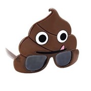 Emoji Poo SunStaches Glasses