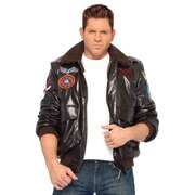 Top Gun Bomber Jacket (Brown) - Adult