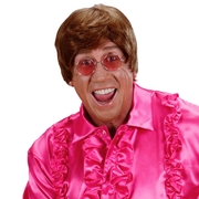 Elton Shaggy Brown Short Wig - Adult