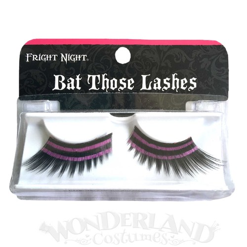 Fright Night Black/Purple Stripe False Eyelashes