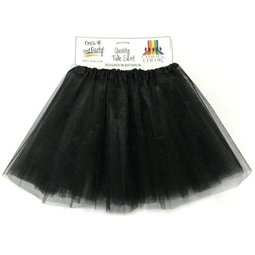 Black Tulle Tutu Skirt - Adult