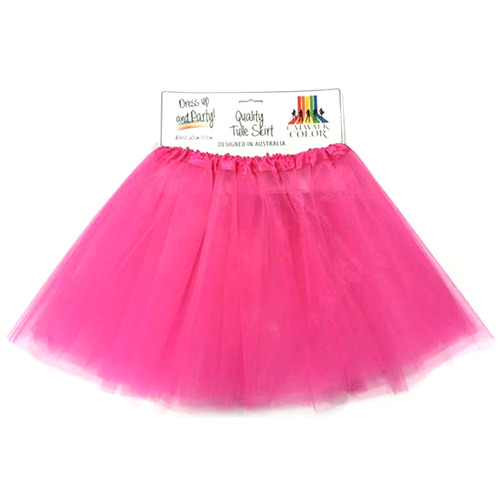 Dark Fuchsia Tulle Tutu Skirt - Adult