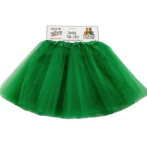 Green Tulle Tutu Skirt - Adult