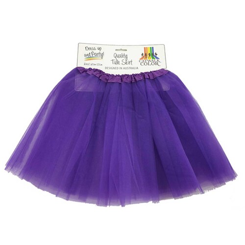 Purple Tulle Tutu Skirt - Adult