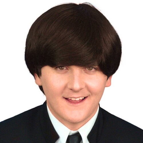 Dark Brown Beatles Wig