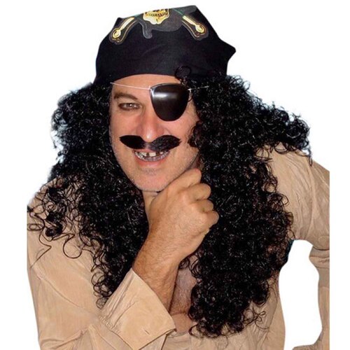 Captain Hook Pirate Wig with Bandana