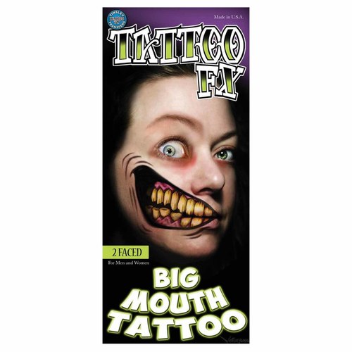 Tinsley Temporary Tattoo FX - 2 Faced Big Mouth