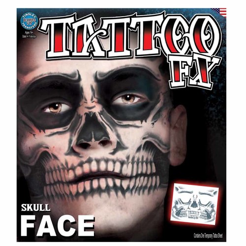 Tinsley Temporary Tattoo FX - Skull Full Face