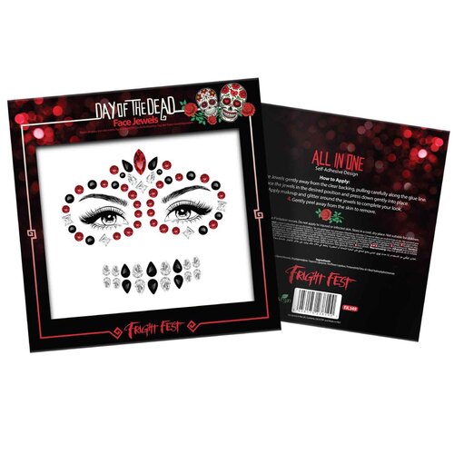 Fright Fest Face Jewels - Day of the Dead