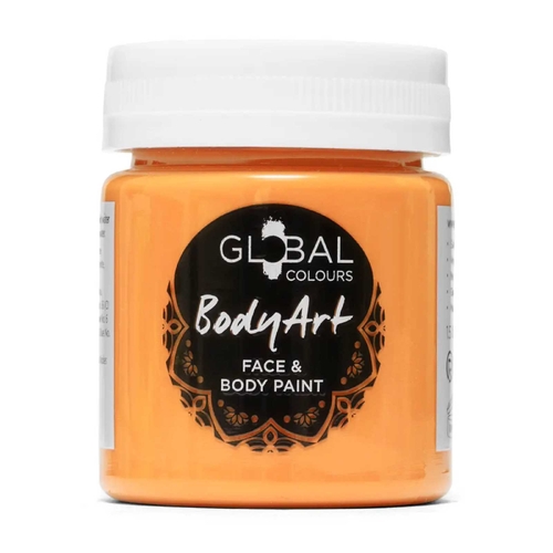 Global Body Art 45ml Jar Facepaint - Orange
