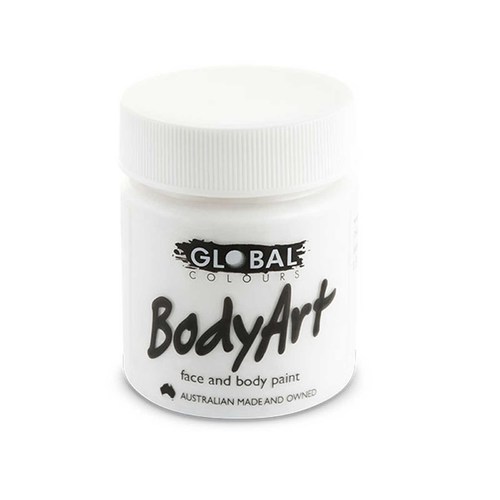 Global Body Art 45ml Jar Facepaint - White