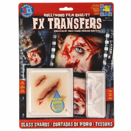 Tinsley 3D Fx Transfer - Glass Shards Wound