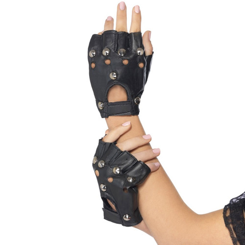 Punk Gloves with Studs (1 Pair)