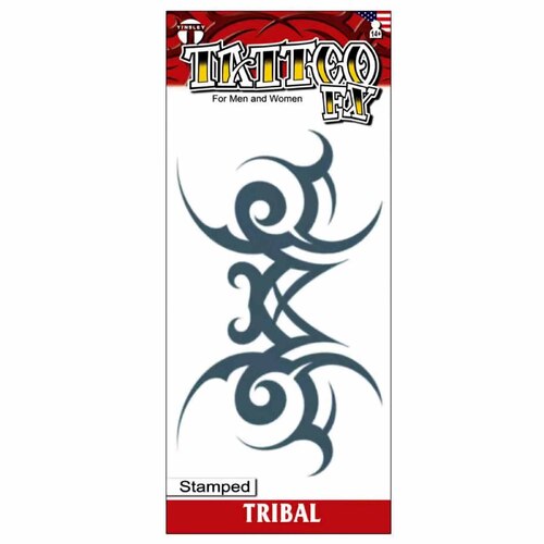Tribal Stamped Temporary Tattoo