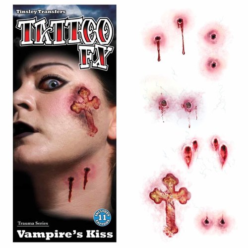 Tinsley Temporary Tattoo FX - Vampire Kiss