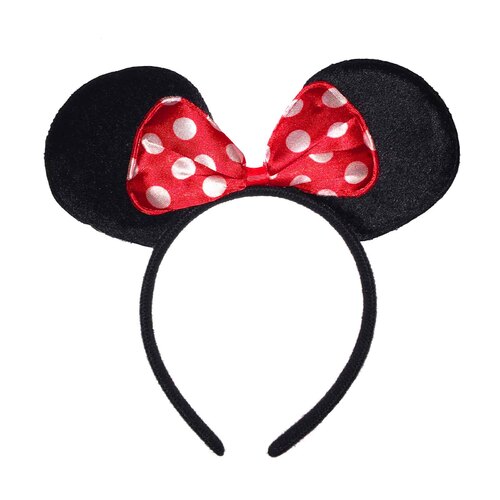 Minnie Mouse Ears Headband with Bow