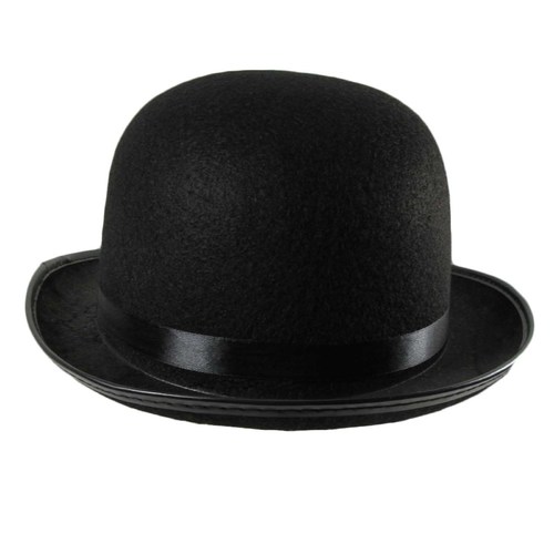 Bowler Hat - Black Feltex