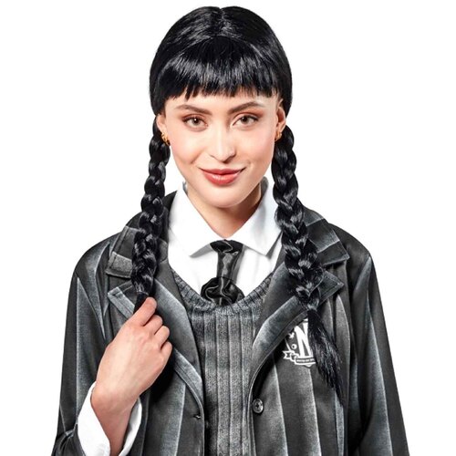 Wednesday Addams Wig (Netflix) - Adult