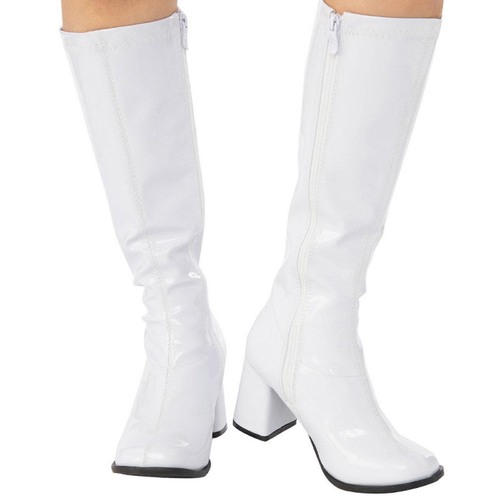 White GoGo Boots - Size 10 US Ladies