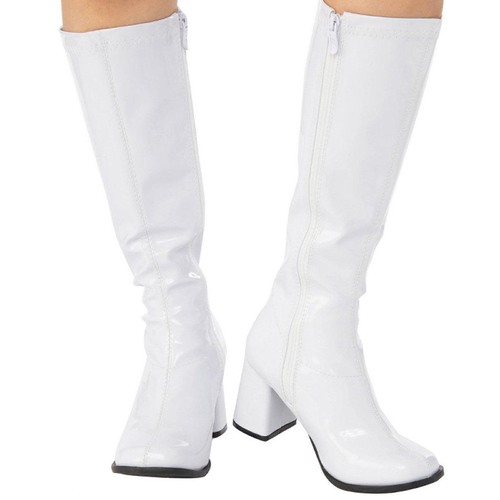 White GoGo Boots - Size 9 US Ladies