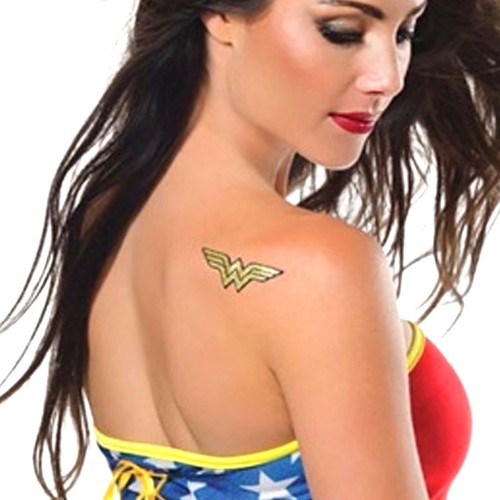 Wonder Woman Glitter Tattoo Sticker