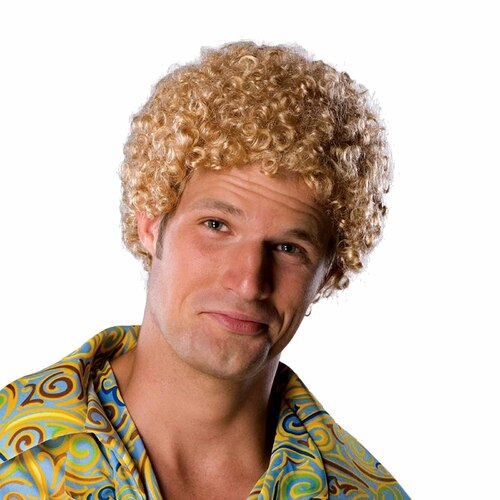 Blonde Tight Afro Wig - Adult