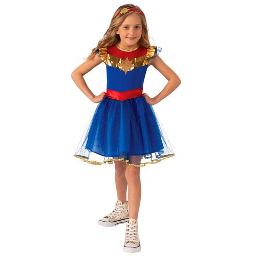 Captain Marvel Tutu Dress Costume - Child 4-6