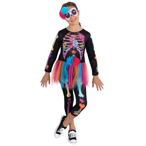 Neon Skeleton Girl - Child 11-12