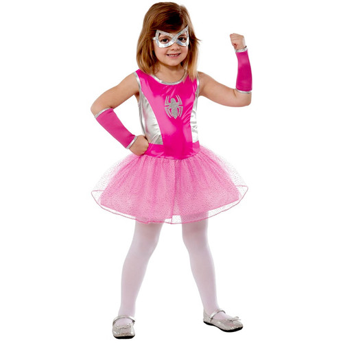 Pink Spider Girl Tutu Costume - Child Medium