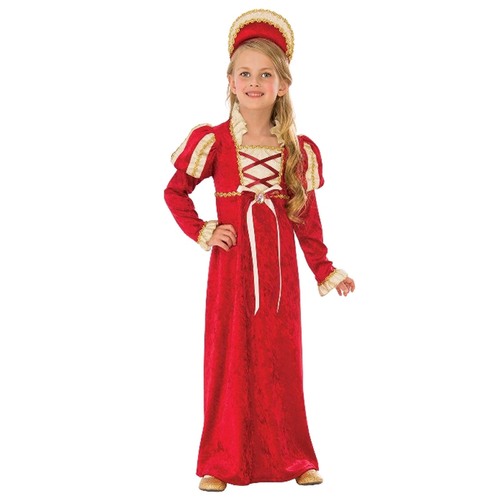 Red Medieval Princess - Girls Large