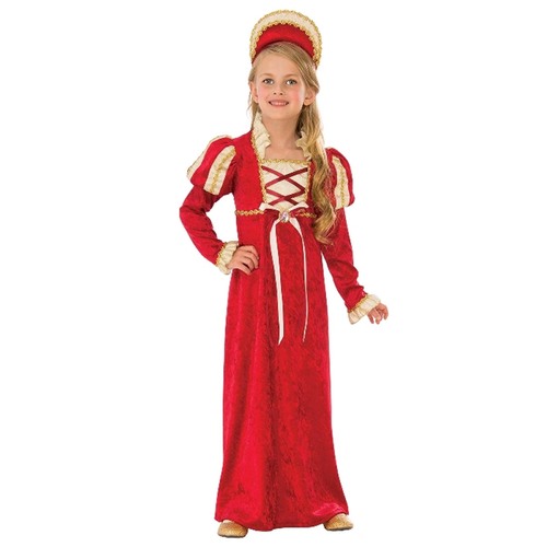 Red Medieval Princess - Girls Medium